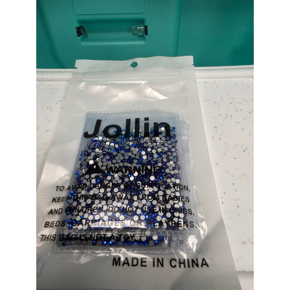 Jollin Glass Rhinestones SS8 Sapphire Blue Non Hotfix Flatback 2880pcs New